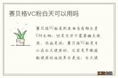 赛贝格VC粉白天可以用吗