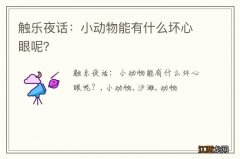 触乐夜话：小动物能有什么坏心眼呢？