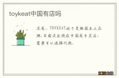 toykeat中国有店吗