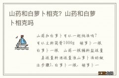 山药和白萝卜相克？山药和白萝卜相克吗