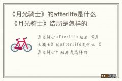 《月光骑士》的afterlife是什么 《月光骑士》结局是怎样的