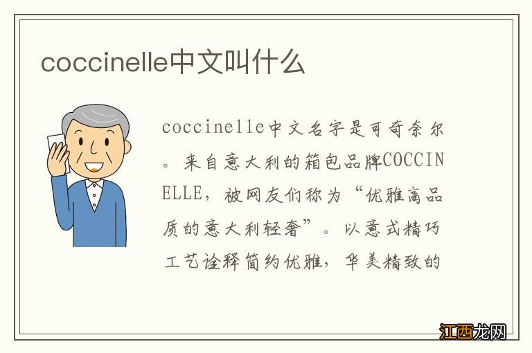 coccinelle中文叫什么