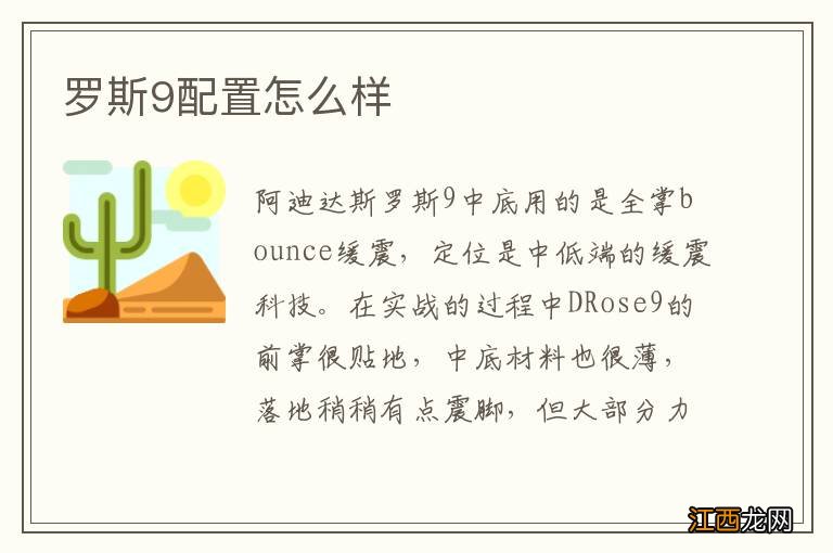 罗斯9配置怎么样