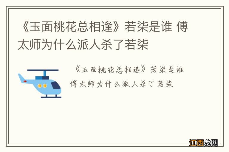 《玉面桃花总相逢》若柒是谁 傅太师为什么派人杀了若柒