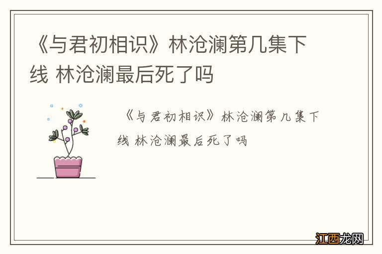 《与君初相识》林沧澜第几集下线 林沧澜最后死了吗