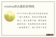 mistine双头唇彩好用吗