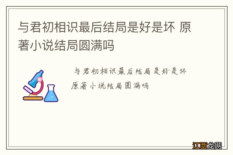 与君初相识最后结局是好是坏 原著小说结局圆满吗