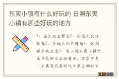 东夷小镇有什么好玩的 日照东夷小镇有哪些好玩的地方