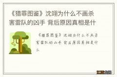 《猎罪图鉴》沈翊为什么不画杀害雷队的凶手 背后原因真相是什么