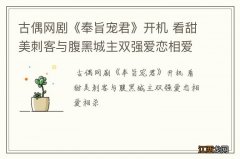 古偶网剧《奉旨宠君》开机 看甜美刺客与腹黑城主双强爱恋相爱相杀