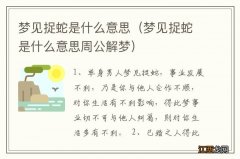 梦见捉蛇是什么意思周公解梦 梦见捉蛇是什么意思