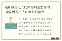 电影我是证人的大结局是怎样的 电影我是证人的大结局剧情