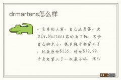 drmartens怎么样