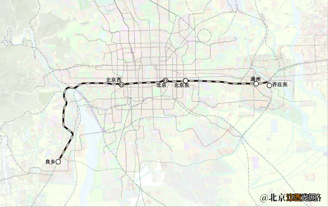 附线路图 北京城市副中心线列车时刻表