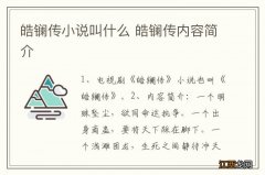 皓镧传小说叫什么 皓镧传内容简介