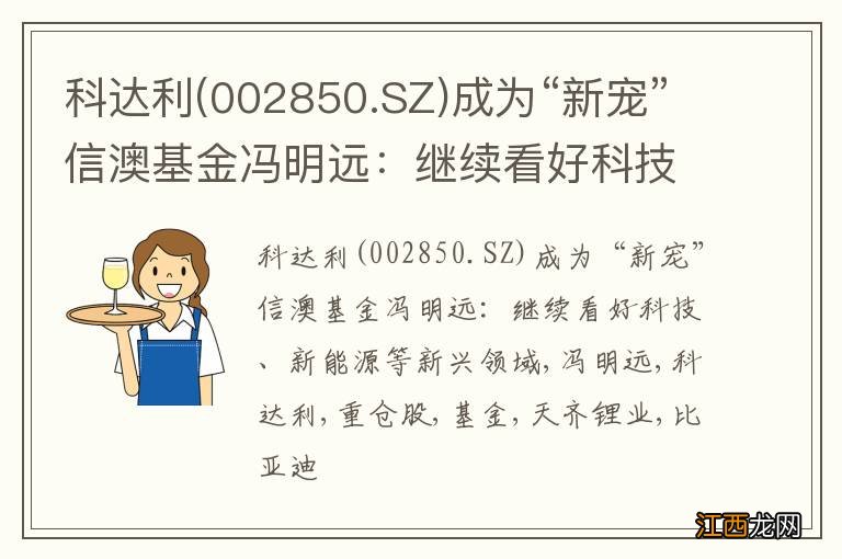 002850.SZ 科达利成为“新宠”信澳基金冯明远：继续看好科技、新能源等新兴领域