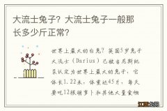 大流士兔子？大流士兔子一般那长多少斤正常？