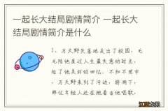 一起长大结局剧情简介 一起长大结局剧情简介是什么