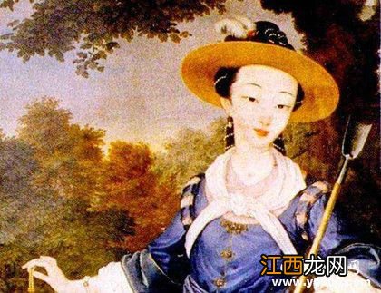 香妃真实画像：香妃吉服像，香妃戎装像，香妃洋装像