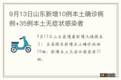 9月13日山东新增10例本土确诊病例+35例本土无症状感染者