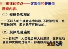 规律的客观性和普遍性原理是什么