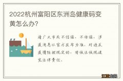 2022杭州富阳区东洲岛健康码变黄怎么办？