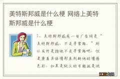 美特斯邦威是什么梗 网络上美特斯邦威是什么梗