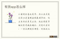 有货app怎么样