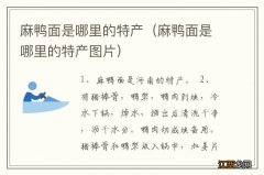 麻鸭面是哪里的特产图片 麻鸭面是哪里的特产