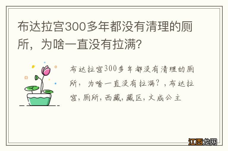 布达拉宫300多年都没有清理的厕所，为啥一直没有拉满？