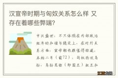 汉宣帝时期与匈奴关系怎么样 又存在着哪些弊端？