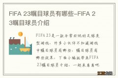 FIFA 23瞩目球员有哪些-FIFA 23瞩目球员介绍