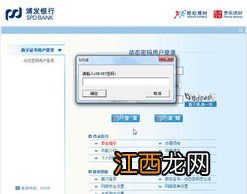 浦发银行查询密码是什么？