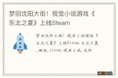 梦回沈阳大街！视觉小说游戏《东北之夏》上线Steam