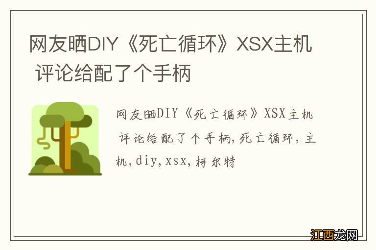 网友晒DIY《死亡循环》XSX主机 评论给配了个手柄