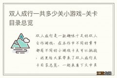 双人成行一共多少关小游戏-关卡目录总览