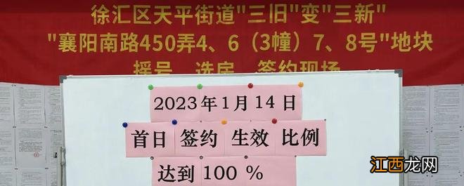 襄阳南路450弄地块 2023年徐汇区首个零星旧改征收地块首日实现百分百签约