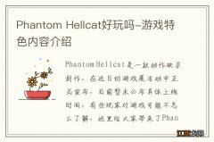 Phantom Hellcat好玩吗-游戏特色内容介绍