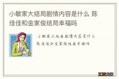 小敏家大结局剧情内容是什么 陈佳佳和金家俊结局幸福吗