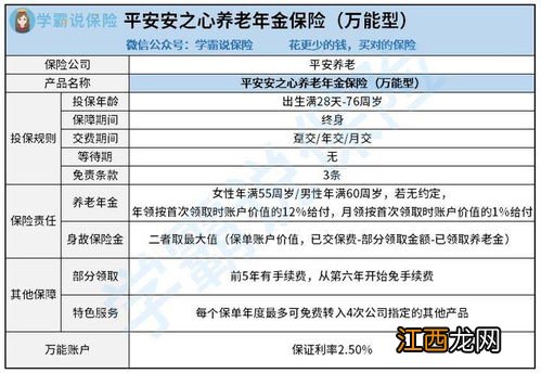 平安安之心养老年金保险优点是什么？