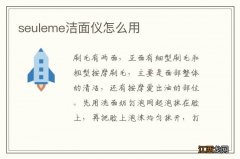 seuleme洁面仪怎么用