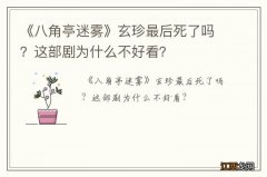 《八角亭迷雾》玄珍最后死了吗？这部剧为什么不好看？