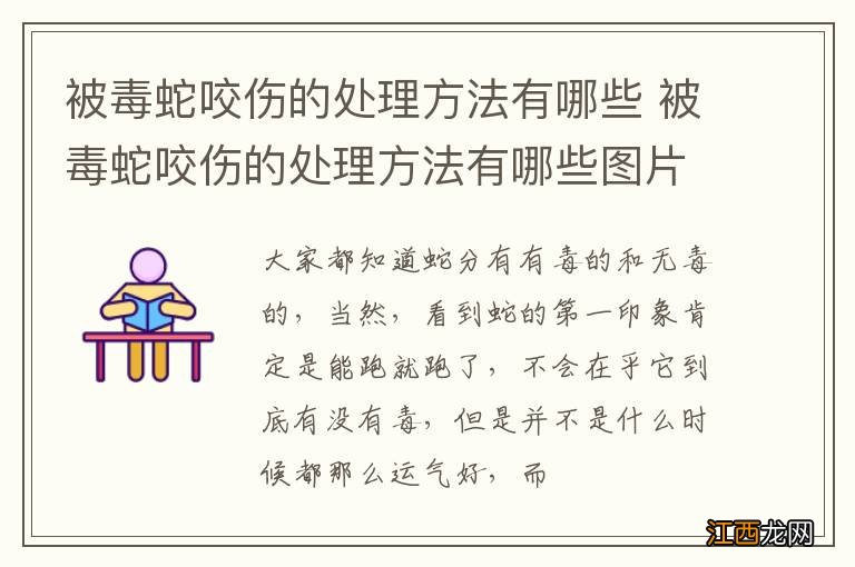 被毒蛇咬伤的处理方法有哪些 被毒蛇咬伤的处理方法有哪些图片