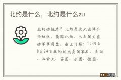 北约是什么，北约是什么zu