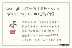 room girl工作室有什么用-room girlROOM STUDIO功能介绍
