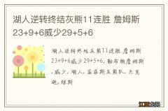 湖人逆转终结灰熊11连胜 詹姆斯23+9+6威少29+5+6