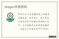 skagen手表贵吗