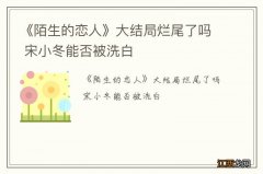 《陌生的恋人》大结局烂尾了吗 宋小冬能否被洗白