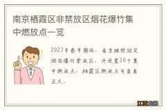 南京栖霞区非禁放区烟花爆竹集中燃放点一览