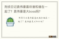 刑侦日记袁伟豪喜欢谁和谁在一起了？袁伟豪是大boss吗？